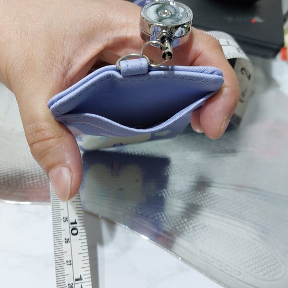 Pretty Practical Clip On ID Card Holder Mini Wallet One Slot Only - Picture 6 of 8